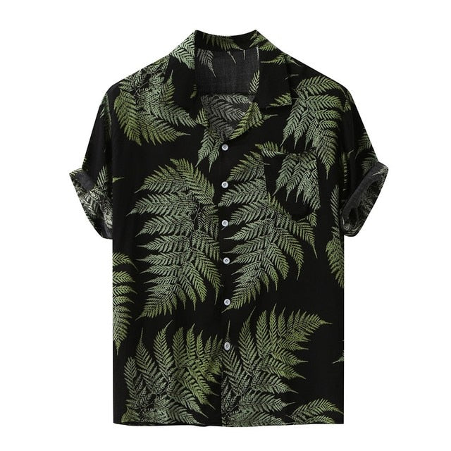 Fern Hawaiian Button Up Shirt