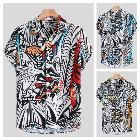 Paint By Numbers Button Up Shirt