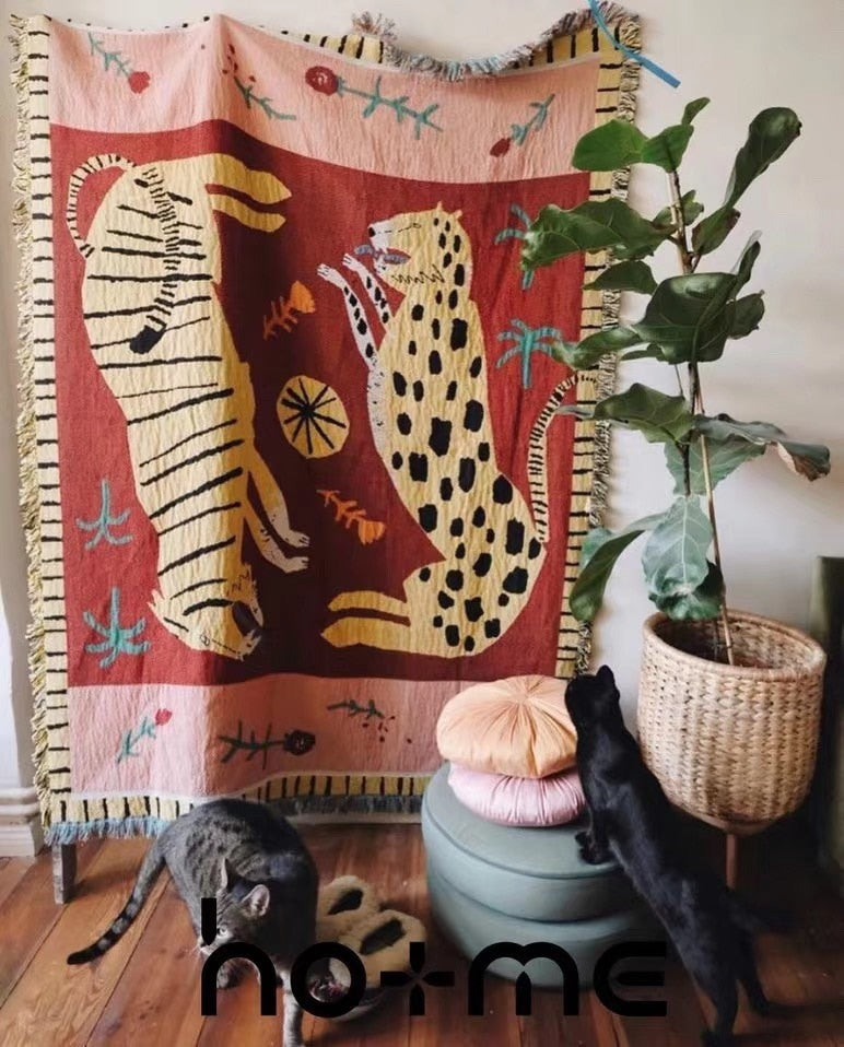 Feline Groovy Tigress Tapestry