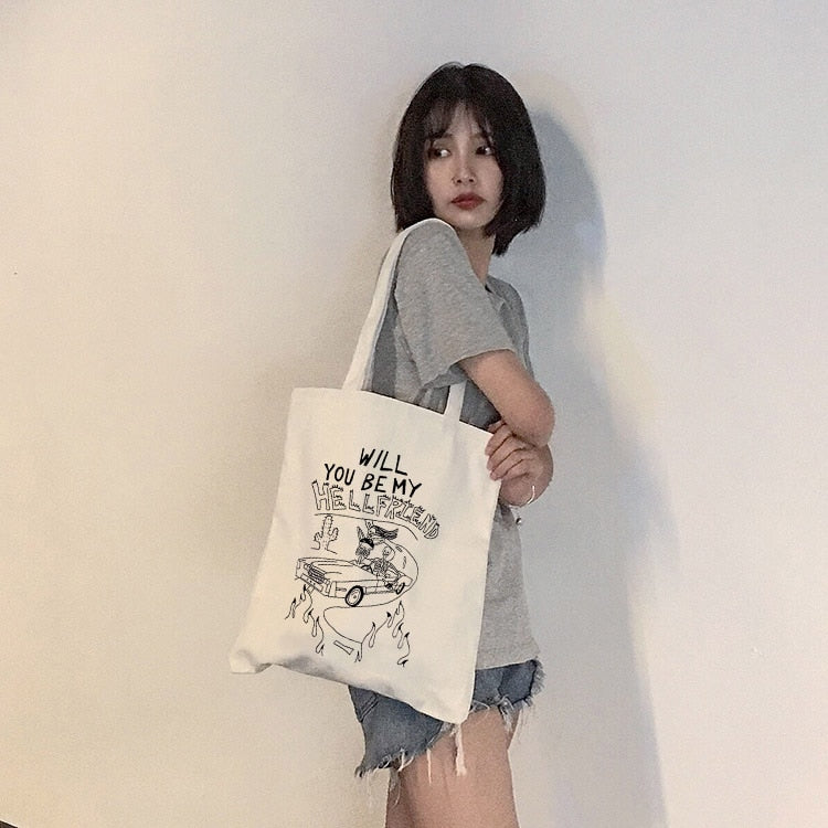 Will You Be My Hellfriend Canvas Bag