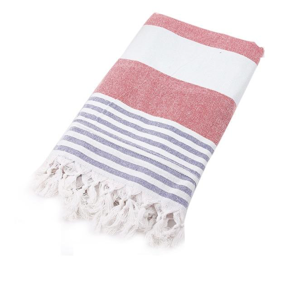 Red, blue and white Turkish Towel
